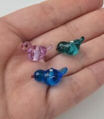 El Yapımı Murano Boncuk Kuş Figür 1 Adet