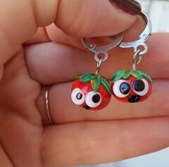 Murano Domates Küpe