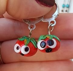 Murano Domates Küpe
