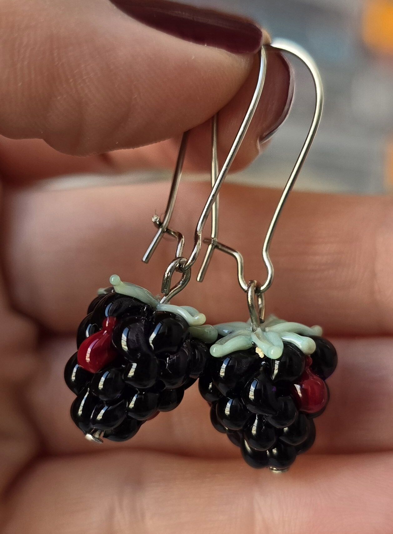 Murano Böğürtlen Küpe