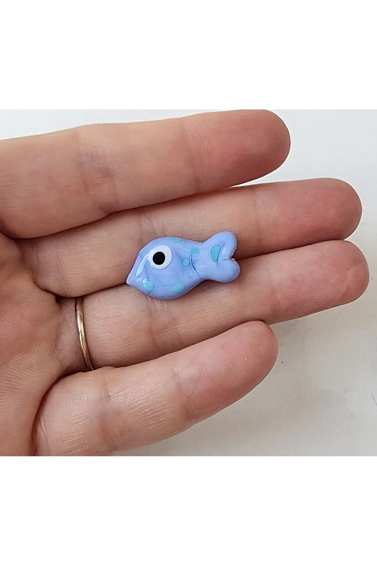 Cam Balık Boncuk 1 Adet