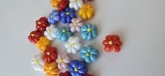 Toptan Murano Cam Çiçek Boncuk Karışık 50 li Paket