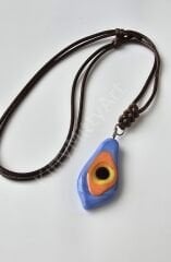El Yapımı Murano Boncuk Amorf Tasarım Nazar Boncuk Unisex Kolye