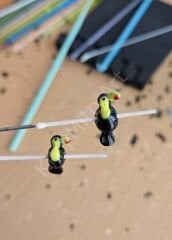 El Yapımı Murano Cam Boncuk Tukan Kuşu 1 Adet