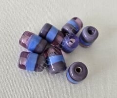 Degrade Mor Tonlar Silindir Boncuk 1 Adet