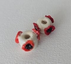 Murano 3D Gelincik Desenli Boncuk