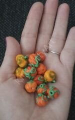 Murano Cam Bal Kabağı Boncuk 1 Adet