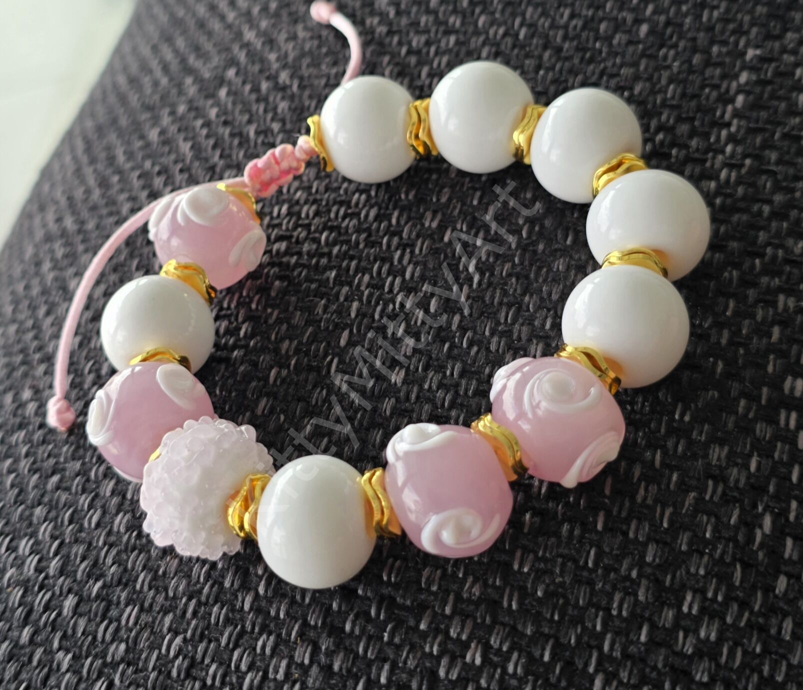 El Yapımı Murano Cam Boncuk Bileklik