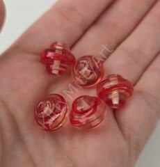 Bombeli Bikon Cam Boncuk 1 Adet